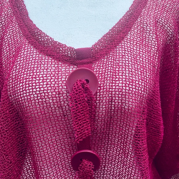 Noelle See Thru Cropped Blouse; OSFM - Picture 3 of 10